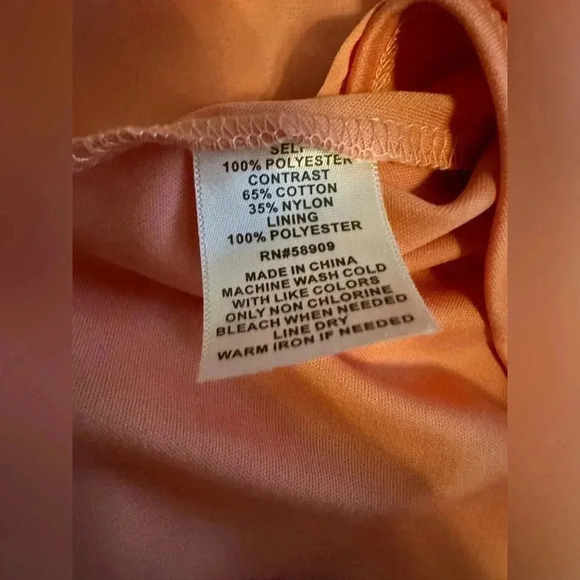 Gianni Bini peach lace sleeveless dress size M - Picture 8 of 8